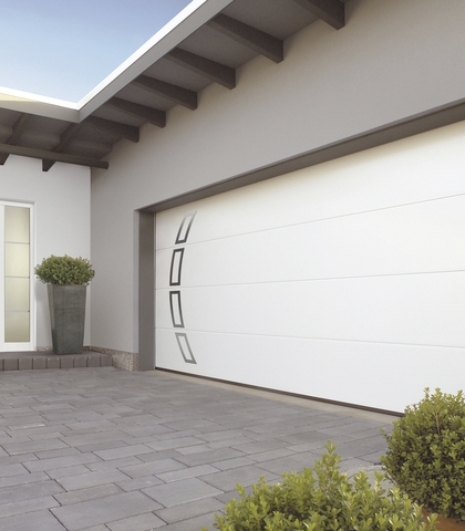 Sectional garage doors