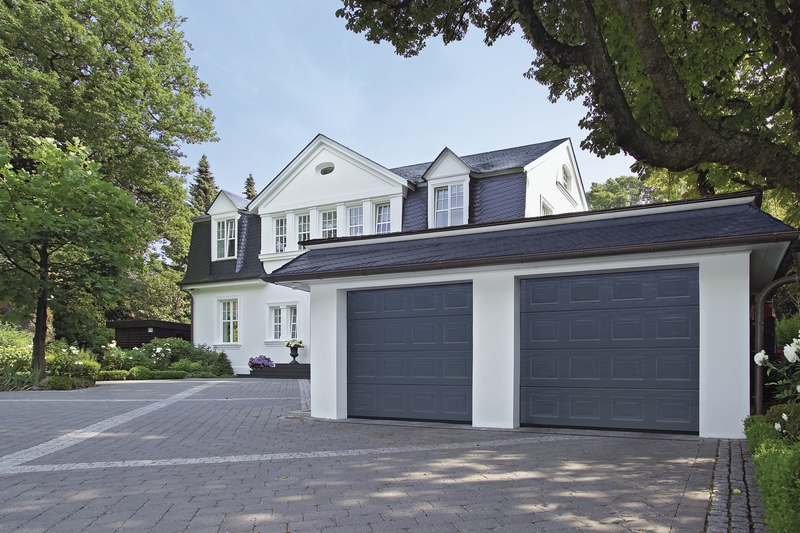 Sectional garage doors